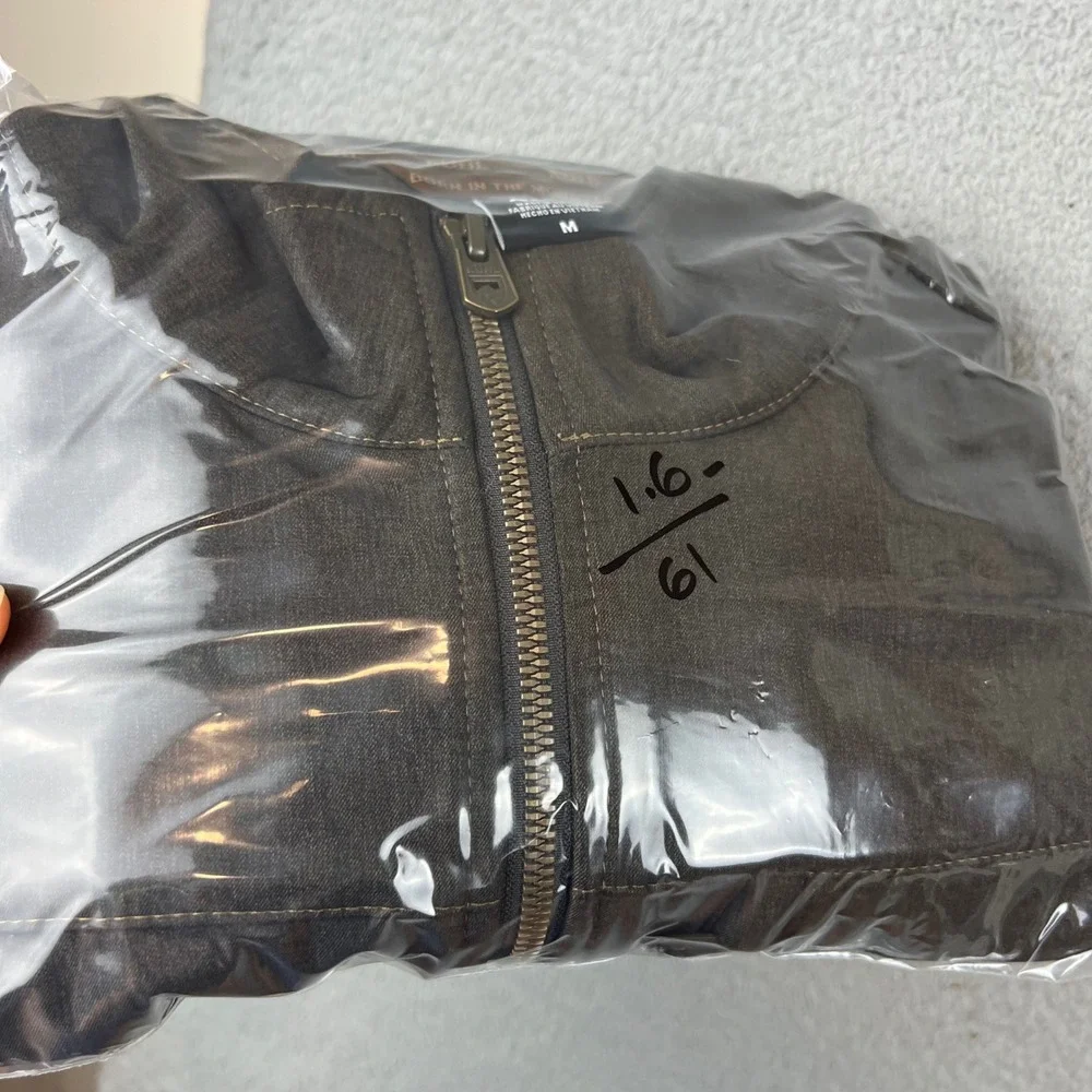 Kuhl Interceptr Jacket Mens Medium Brown Full Zip Fleece Alfpaca Gold Outdoor